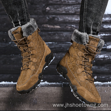 Winter casual high-top non-slip waterproof men's snow boots